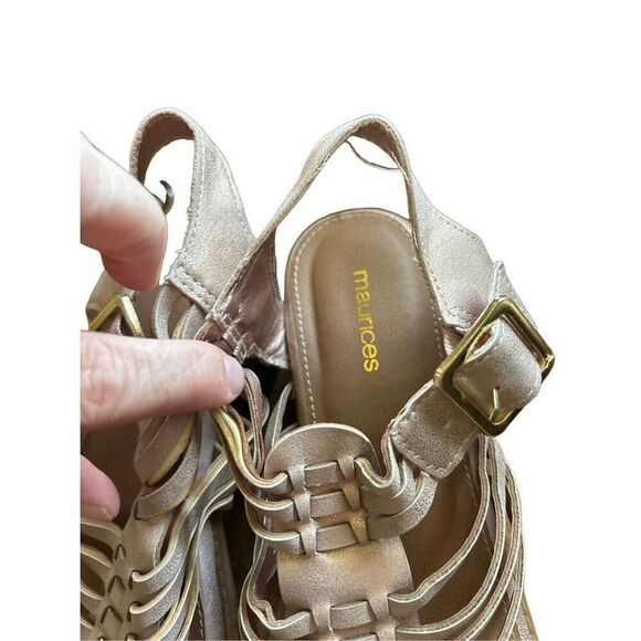 Gladiator sandals Emily womens metalic gold size 10 - Picture 6 of 6